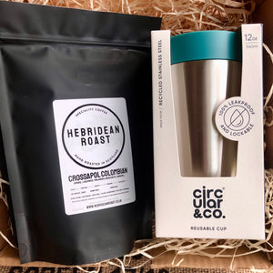 Boxed Gift Set: Coffee & 12oz Stainless Steel Cup